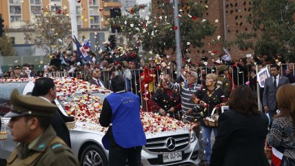   Floristas rindieron último homenaje al ex Presidente Patricio Aylwin 