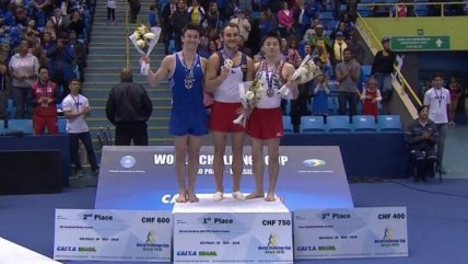  T. González logró oro en Copa del Mundo de Gimnasia  