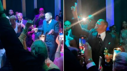   Tras polémica pelea: Captan a Will Smith celebrando su triunfo en los Oscar 