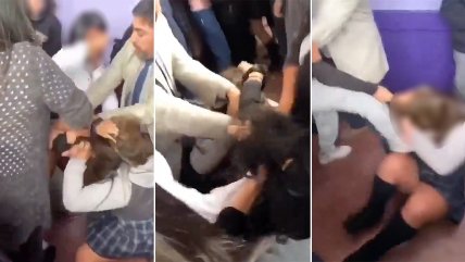   Alumnas se enfrascaron en violenta pelea en Liceo Comercial de Valdivia 