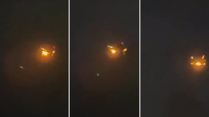  Con un motor en llamas: Avión aterrizó de emergencia en Nueva Zelanda  