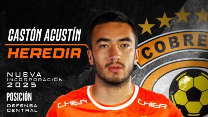   Gastón Heredia llegó cedido a Cobreloa desde Boca Juniors 