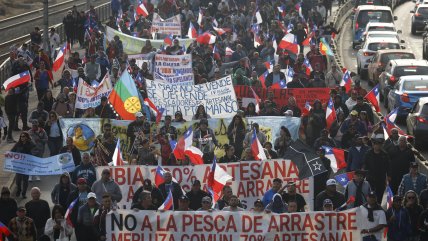  Pescadores se manifiestan en Valparaíso, Coquimbo y San Antonio  