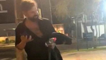  Boric desmintió foto viral: lo acusaban de estar ebrio en la calle  