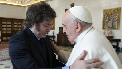   Milei afirma que el papa Francisco es 