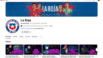   La Roja también sufre fuera de la cancha: Ahora hackearon su cuenta en Youtube 