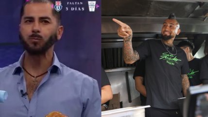   Johnny Herrera puso baja nota a las hamburguesas de Vidal: Le encontré gusto a detergente 