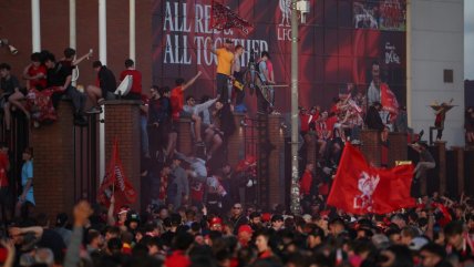   La celebración del Liverpool provocó un temblor en la ciudad 