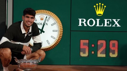   La final Alcaraz-Sinner es la más larga en la historia de Roland Garros 