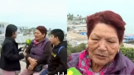   Insólito: Mujer llevó a su nieto a costa de Perú para que viera su 