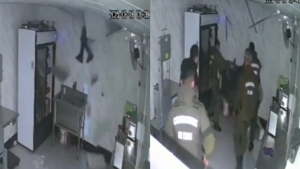   Ladrón intentó robar carnicería en Valparaíso pero cayó del techo frente a Carabineros 