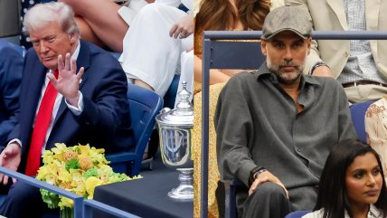   Desde el presidente Trump a Guardiola: Las figuras que acapararon miradas en la final del US Open 