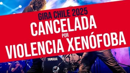   Banda argentina canceló shows en Chile por 
