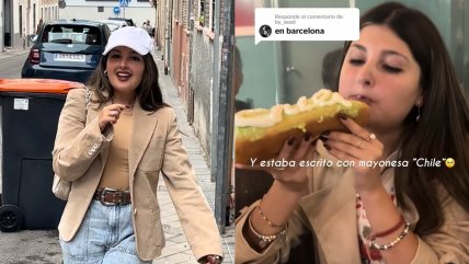   Chilena inició ruta gastronómica para encontrar el mejor completo en Europa 