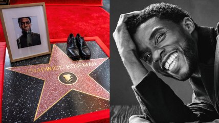   Chadwick Boseman recibió su estrella en el Paseo de la Fama de Hollywood 