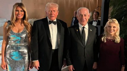  Netanyahu festejó el Año Nuevo en la mansión de Trump en Florida  