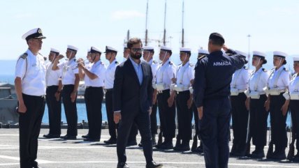   Presidente Boric participó en zarpe del Buque Sargento Aldea 