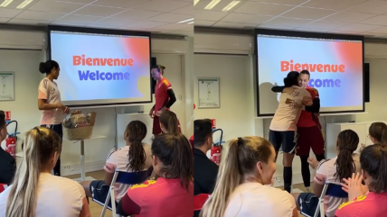   Plantel de Lyon le hizo un regalo a Christiane Endler por el nacimiento de su hija 