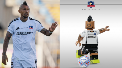   Arturo Vidal conmemoró sus 21 años de carrera con figuras Lego 