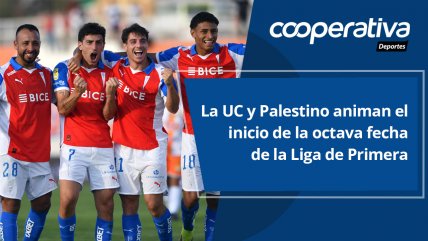  Cooperativa Deportes: La UC y Palestino animan el inicio de la octava fecha de la Liga de Primera 